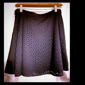 Black laser cut Club Monaco skirt